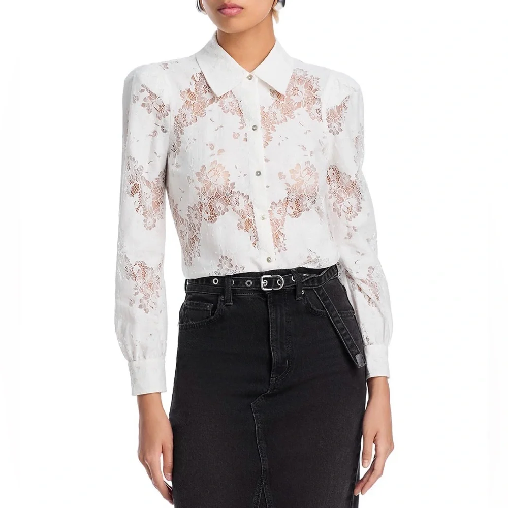 L’AGENCE Jenica Lace Blouse